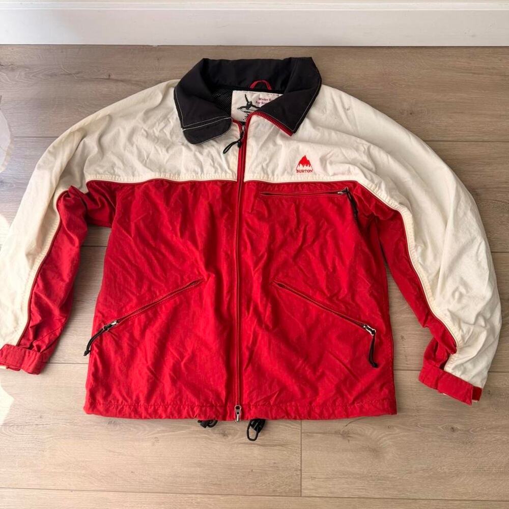 Vintage burton snowboard jacket red